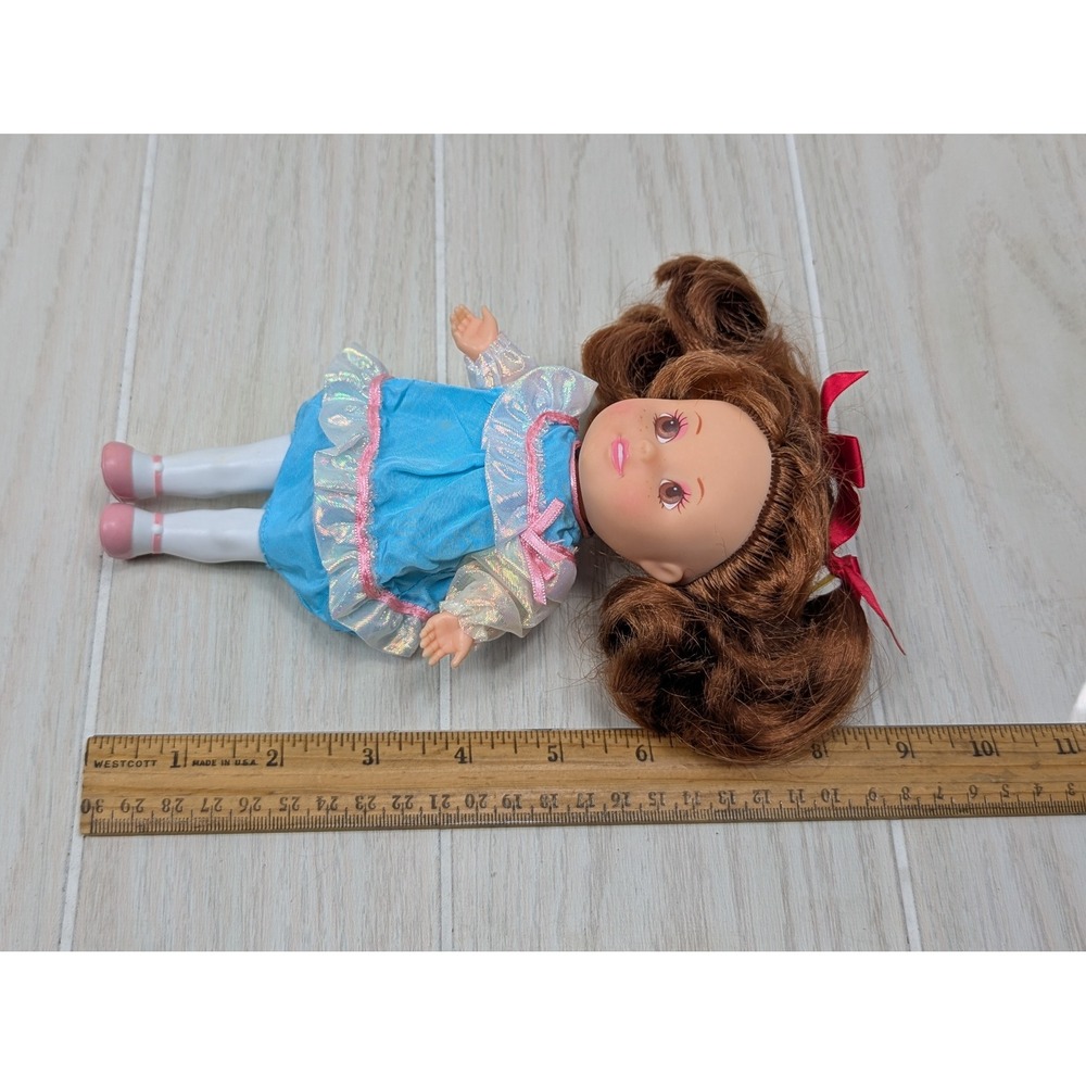 Playskool Sweetie Pops Doll Brown Hair Vintage 6 Outfits attached hands feet - Picture 4 of 13